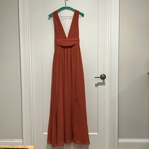 Lulus Heavenly Hues dress in Coral size XS